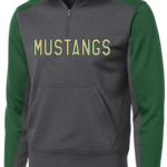 ZIP HOODIE GREY WITH GREEN TRIM